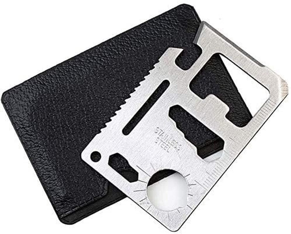 11 in 1 Beer Opener Survival Credit Card Tool Fits Perfect in Your Wallet Stocking Stuffers for Men Christmas Gifts under 10 Dollars