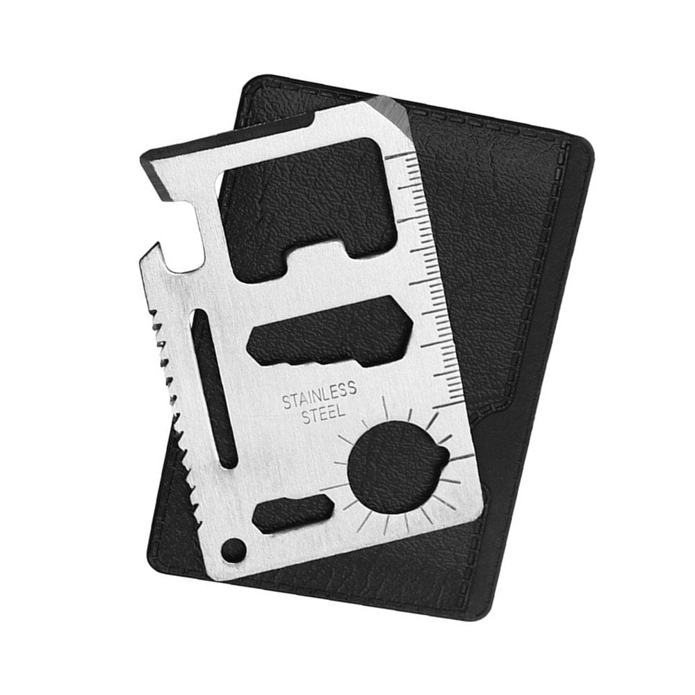 11 in 1 Credit Card Pocket Tool Lifesaving Card EDC Survival Tool for Hiking