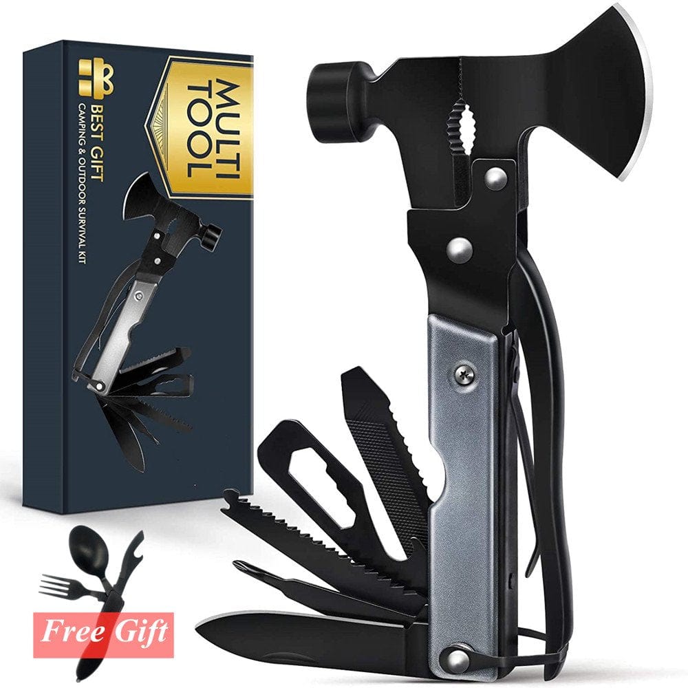 14 in 1 Multitool Hatchet Tool Gifts for Dad from Daughter Son, Multitool Camping Axe Hammer Saw Screwdrivers Pliers Birthday Gifts for Men Dad Husband