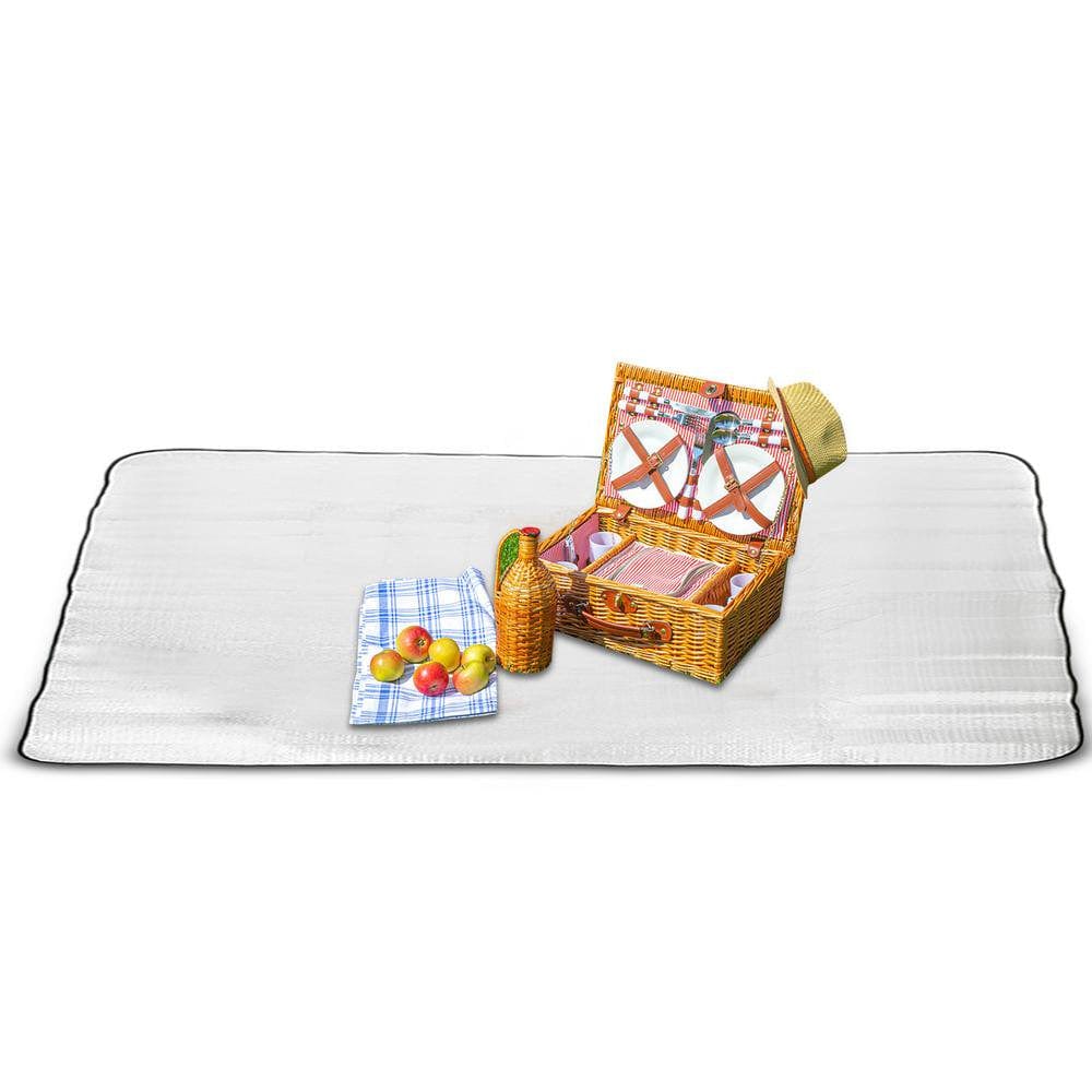 Fovolat Picnic Mat Waterproof Aluminum Foil Camping Mat Floor Mattress Foldable Foam Sleeping Pad Beach Pad for Outdoor Camping Hiking Travel Picnic Exceptional